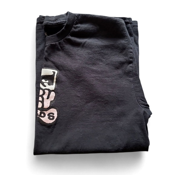 Women's Obey Tee Shirt Black Cotton Medium "Obey Records" - Picture 6 of 8